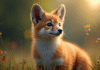 Animal dans son habitat naturel au matin