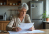 Retraite : mes enfants ne sont pas pris en compte ? Comprendre et agir Femme âgée examinant des papiers de retraite à la maison