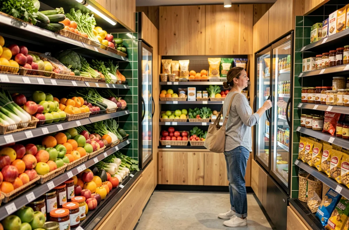 Magasin Naturalia Saint-Cloud en centre-ville avec rayons bio compacts et clientèle de proximité
